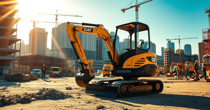 Mini Escavadeira de Esteira: Versatilidade em Obras