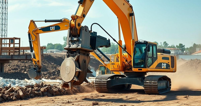 Loca&ccedil;&atilde;o de Escavadeira com Rompedor Hidr&aacute;ulico para Projetos de Constru&ccedil;&atilde;o