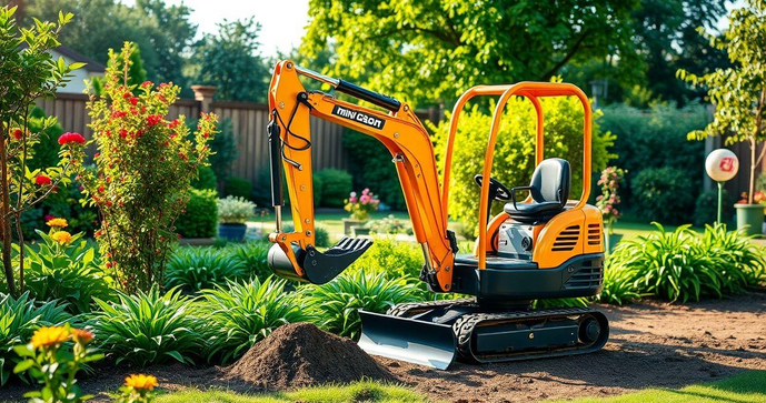 Mini escavadeira 1 tonelada &eacute; a escolha ideal para pequenos projetos de constru&ccedil;&atilde;o e jardinagem